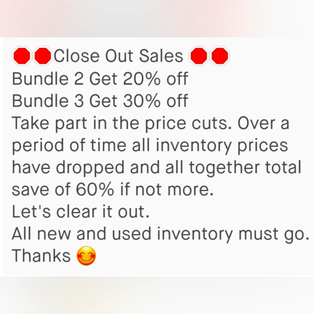 🛍️Clearing Out Sale🛍️